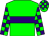 Green, purple hoop, green and purple checked sleeves, green and purple checked cap (Devereaux, Mark And Gross, Scott)