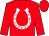 Red, white horseshoe, red cap (Frank Reynoso, Jr)