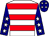 White, red hoops, white stars on navy blue sleeves, white stars on navy blue cap (Brehm, Erich G , Barrows, Matthew, Fox, James W , Hovitz, Charles P , Michaels, Lee And Mitchell, Richard)