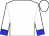 White, blue cuffs on white sleeves (Old Bones Racing Stable, Llc)