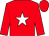 Red, white star, red cap (Huston Racing Stable)