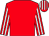 Red, white stripes on sleeves, red and white striped cap (Roncelli Family Trust)