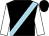 Black, light blue sash, white sleeves, black cap (Eclipse Thoroughbred Partners And Treitman, Bruce)